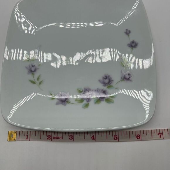 Noritake Vintage Nippon Toki Kaisha Fantasy Fine Pattern Set of 4 Square Dessert - Picture 4 of 7